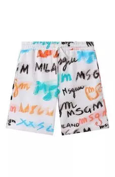 Хлопковые шорты MSGM kids