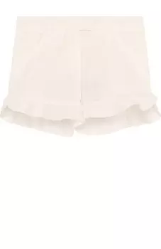 Хлопковые шорты с оборками Loro Piana