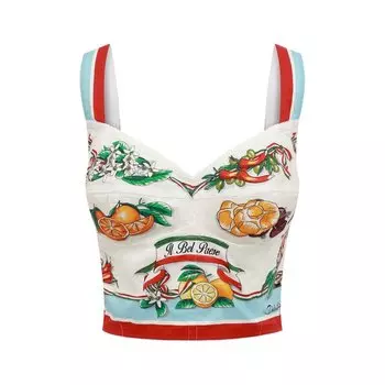Хлопковый бра-топ Dolce &amp; Gabbana