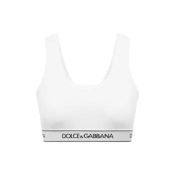 Хлопковый бра-топ Dolce &amp; Gabbana