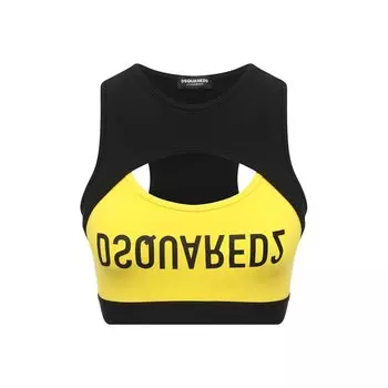 Хлопковый бра-топ Dsquared2