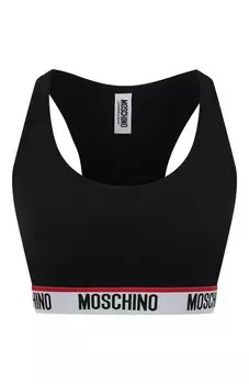 Хлопковый бра-топ Moschino