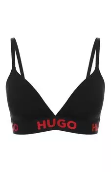 Хлопковый бюстгальтер-бралетт HUGO