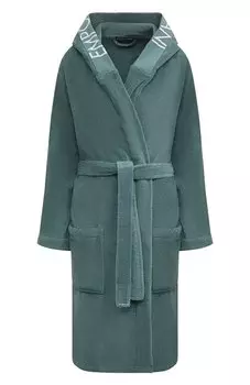 Хлопковый халат Emporio Armani