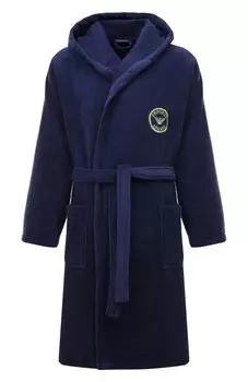 Хлопковый халат Emporio Armani