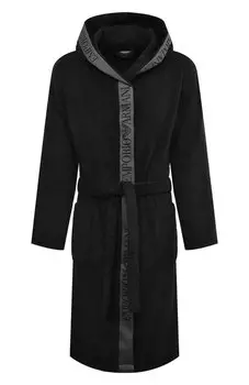Хлопковый халат Emporio Armani