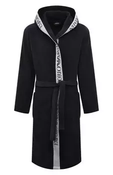 Хлопковый халат Emporio Armani