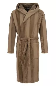 Хлопковый халат Emporio Armani