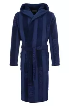 Хлопковый халат Emporio Armani