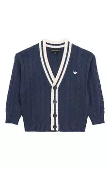 Хлопковый кардиган Emporio Armani