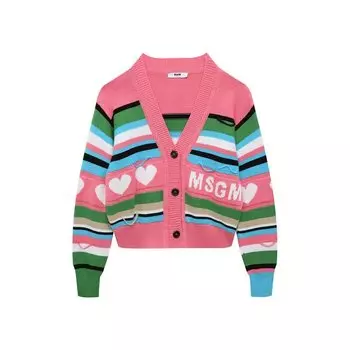 Хлопковый кардиган MSGM kids