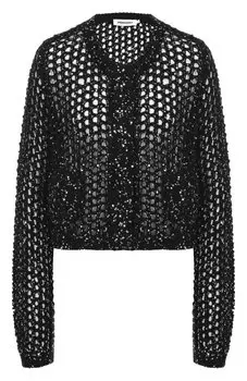 Хлопковый кардиган с отделкой пайетками Pervert