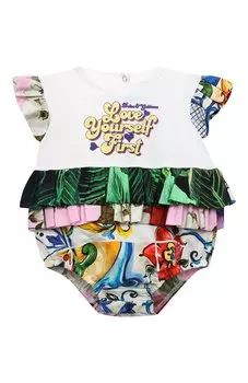 Хлопковый комбинезон Dolce & Gabbana