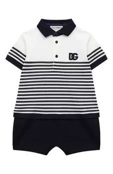 Хлопковый комбинезон Dolce & Gabbana