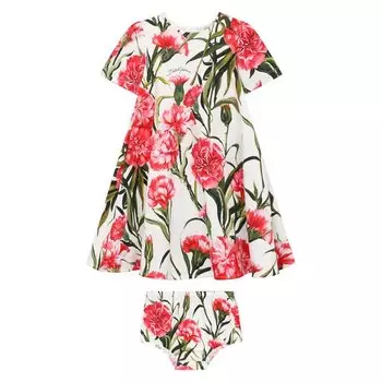 Хлопковый комплект из платья и трусов Dolce & Gabbana
