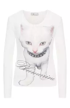 Хлопковый лонгслив Blumarine