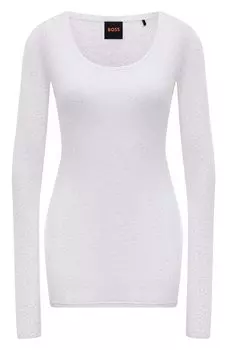 Хлопковый лонгслив BOSS Orange