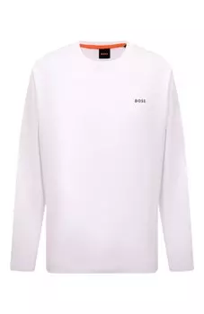 Хлопковый лонгслив BOSS Orange