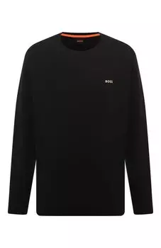 Хлопковый лонгслив BOSS Orange