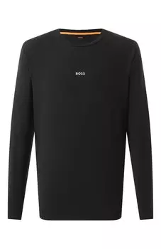 Хлопковый лонгслив BOSS Orange
