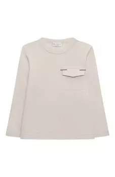 Хлопковый лонгслив Brunello Cucinelli