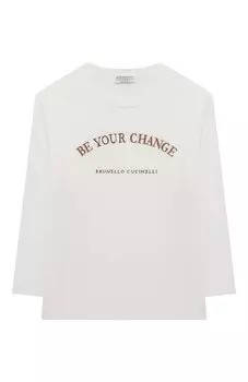 Хлопковый лонгслив Brunello Cucinelli