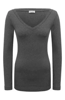 Хлопковый лонгслив Brunello Cucinelli