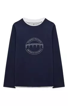 Хлопковый лонгслив Brunello Cucinelli