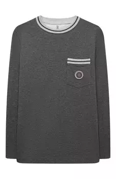 Хлопковый лонгслив Brunello Cucinelli