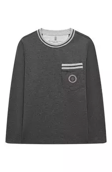 Хлопковый лонгслив Brunello Cucinelli