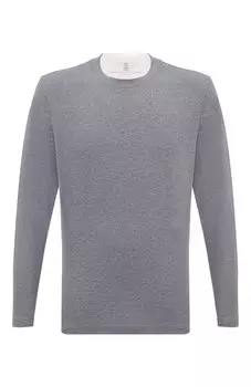 Хлопковый лонгслив Brunello Cucinelli