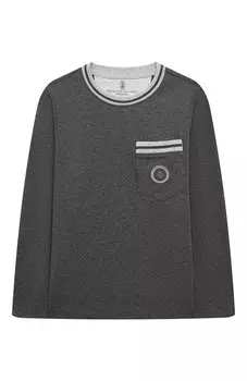 Хлопковый лонгслив Brunello Cucinelli