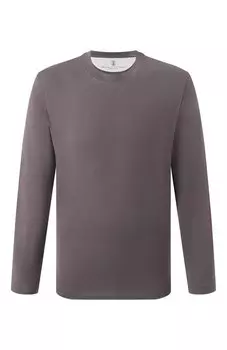 Хлопковый лонгслив Brunello Cucinelli