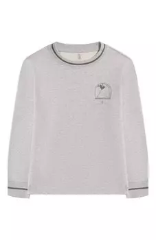 Хлопковый лонгслив Brunello Cucinelli