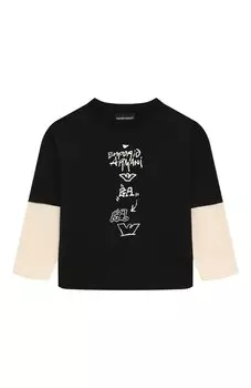 Хлопковый лонгслив Emporio Armani