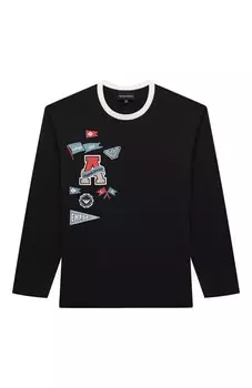 Хлопковый лонгслив Emporio Armani