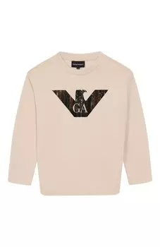 Хлопковый лонгслив Emporio Armani