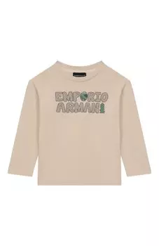 Хлопковый лонгслив Emporio Armani