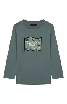 Хлопковый лонгслив Emporio Armani