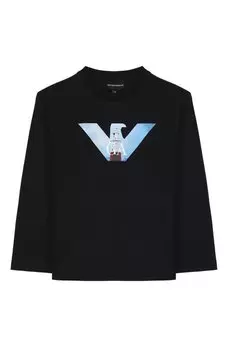 Хлопковый лонгслив Emporio Armani