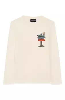 Хлопковый лонгслив Emporio Armani