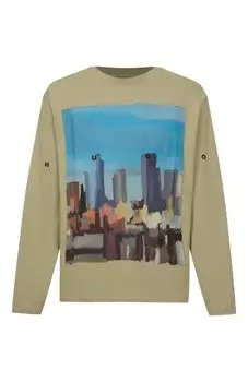 Хлопковый лонгслив HUGO