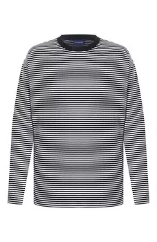 Хлопковый лонгслив HUGO Blue