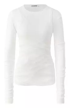 Хлопковый лонгслив Jil Sander