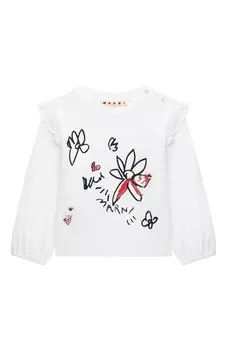 Хлопковый лонгслив Marni