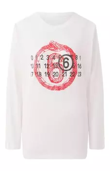 Хлопковый лонгслив MM6