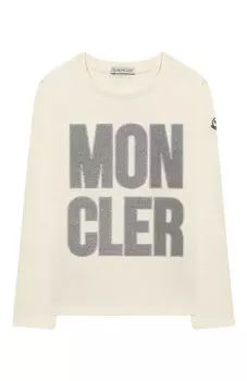 Хлопковый лонгслив Moncler Enfant