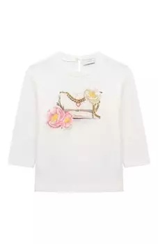 Хлопковый лонгслив Monnalisa