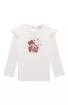 Хлопковый лонгслив Monnalisa