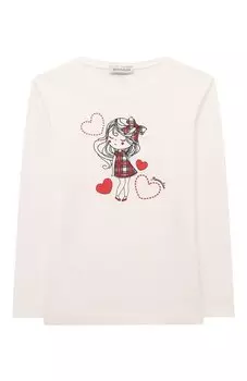 Хлопковый лонгслив Monnalisa